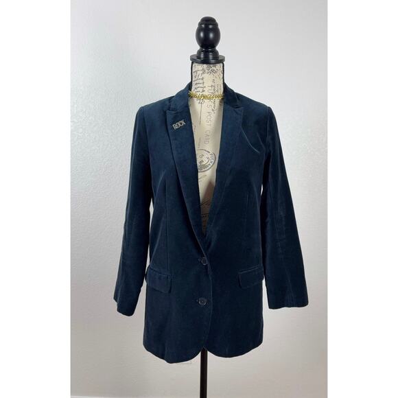 B45 Zadig & Voltaire Viva Velours Velvet Blazer M Rock Punk Preppy Androgynous - Picture 2 of 8